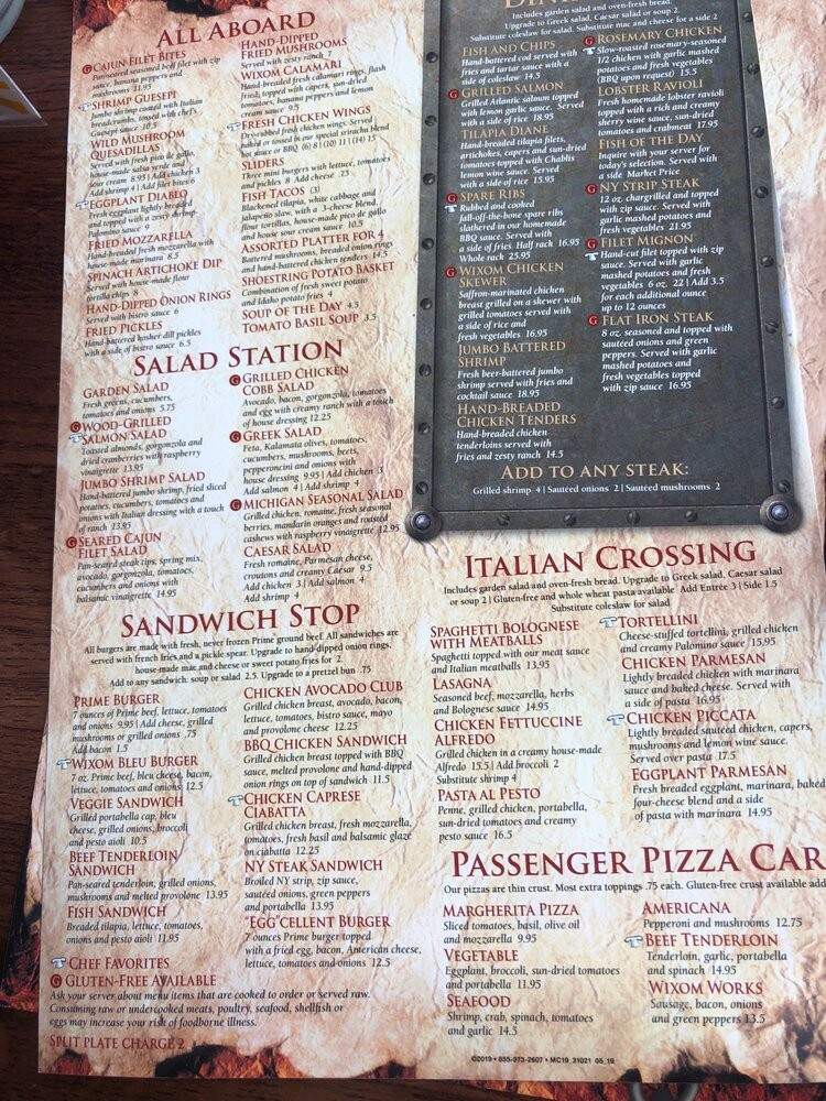 Wixom Station - Wixom, MI menu_pic