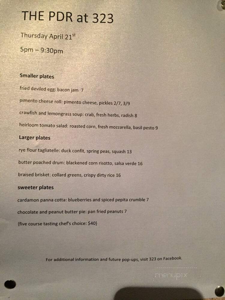 PDR - New Orleans, LA menu_pic