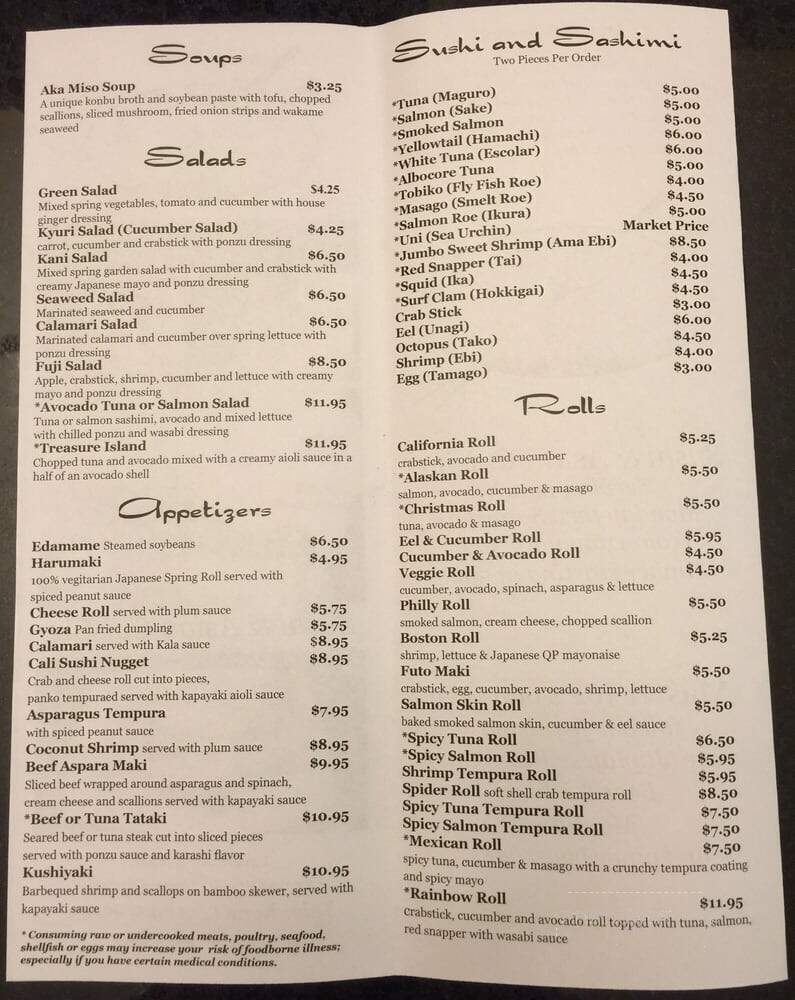 Master Joe's Sushi - Orange Beach, AL menu_pic