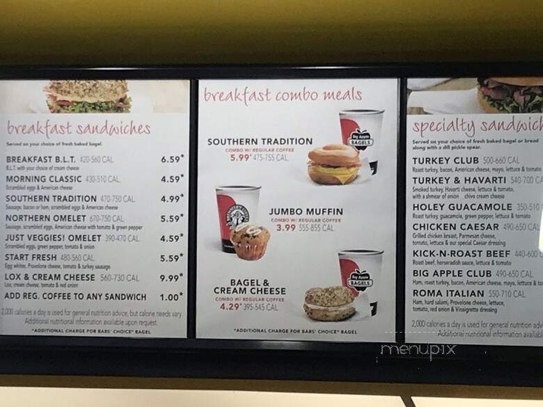 Big Apple Bagels - Bellevue, WA menu_pic