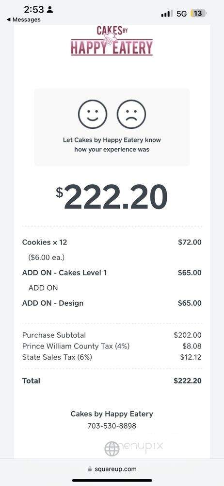 Cakes By Happy Eatery - Manassas, VA