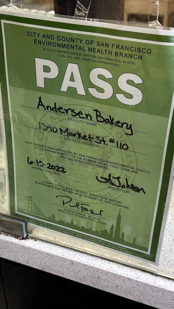 Andersens Bakery - San Francisco, CA