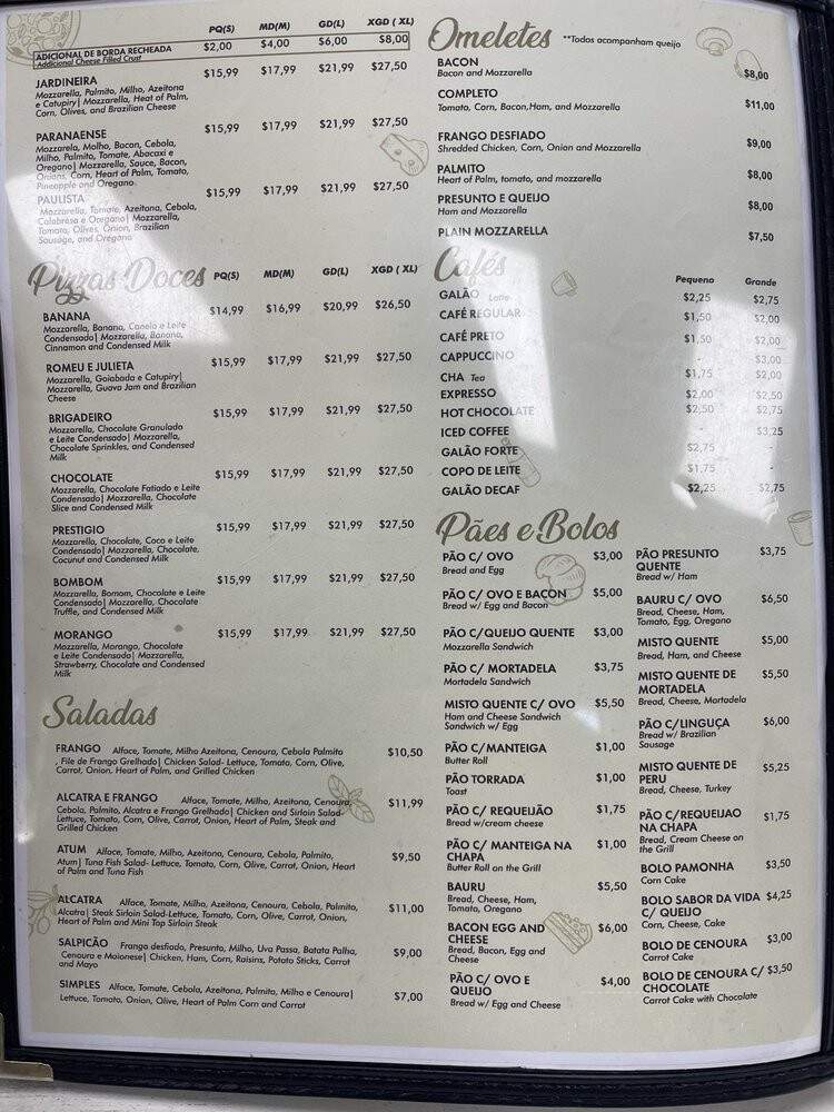 Padaria Pao Da Vida - Newark, NJ menu_pic