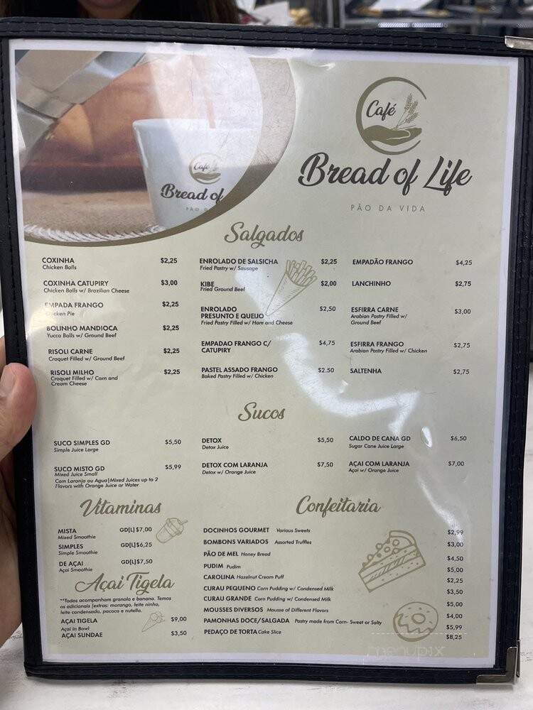 Padaria Pao Da Vida - Newark, NJ menu_pic