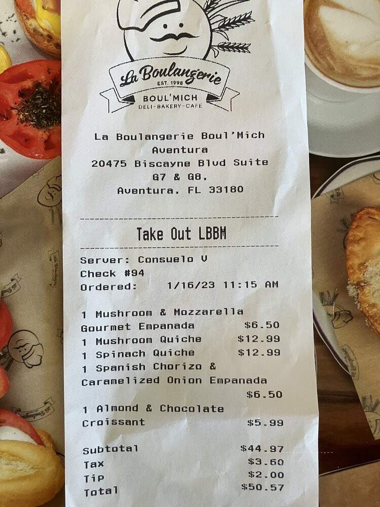 La Boulangerie BoulMich - Aventura, FL menu_pic