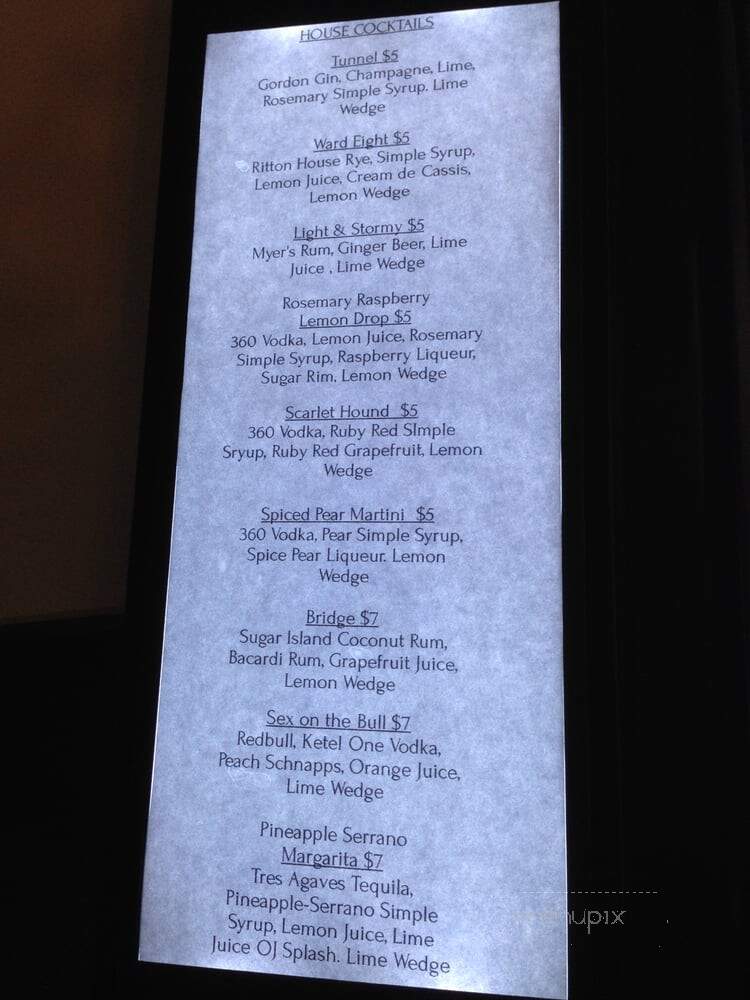 Parliament - Oakland, CA menu_pic