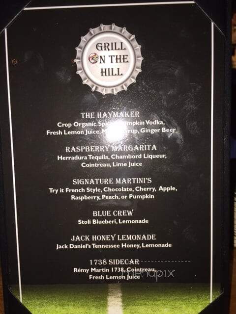 Grill on the Hill - New York, NY menu_pic