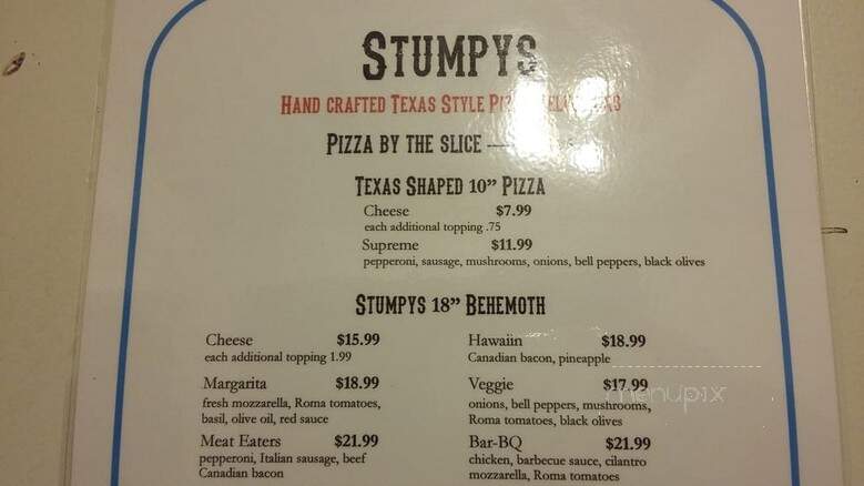 Longhorn Saloon - Fort Worth, TX menu_pic