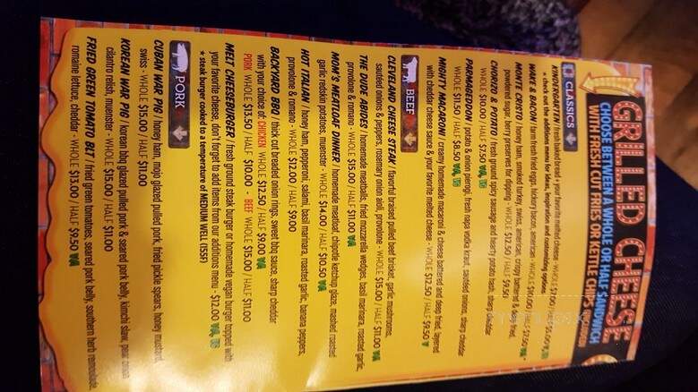 Melt Bar & Grilled - Columbus, OH menu_pic