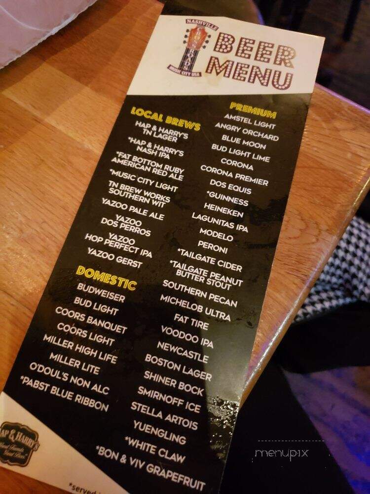 Nashville Crossroads - Nashville, TN menu_pic