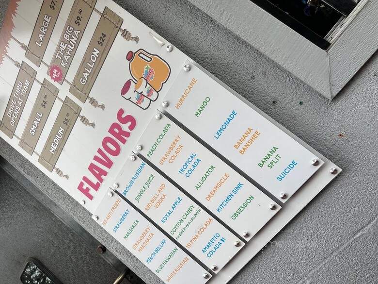 Daiquiri's Paradise - Chalmette, LA menu_pic