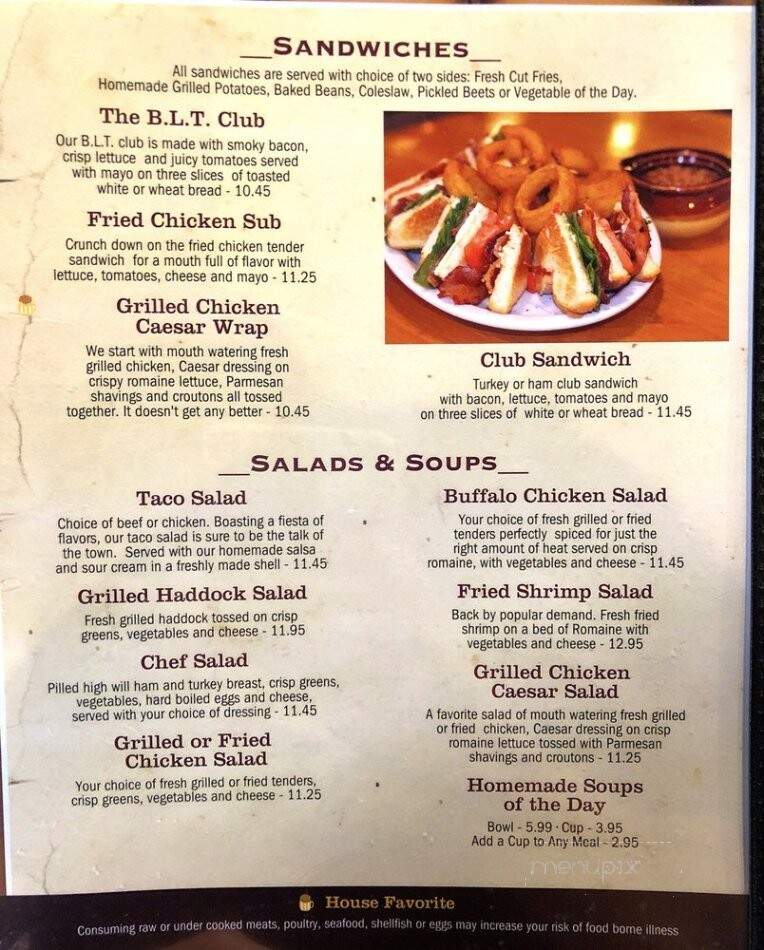 Schemengees Bar & Grille - Lewiston, ME menu_pic
