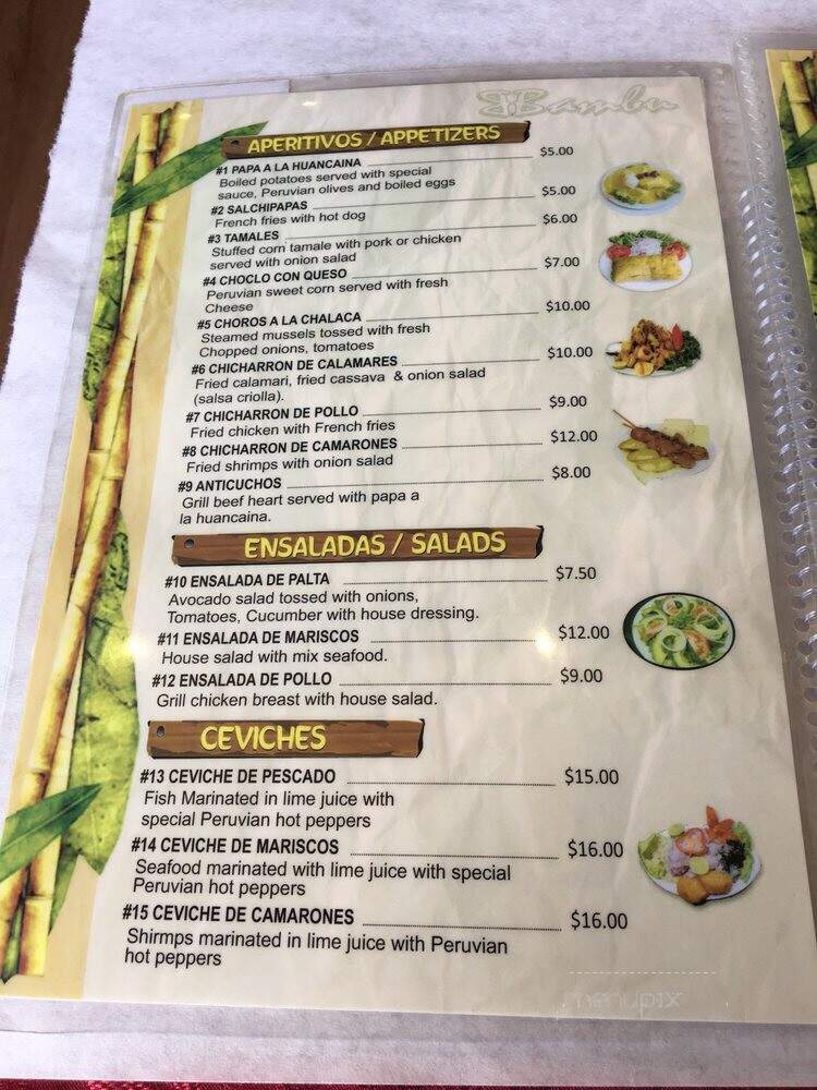 Bambu Restaurant - Port Chester, NY menu_pic