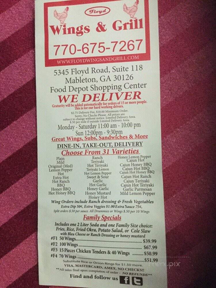 Floyd Wings and Grill - Mableton, GA