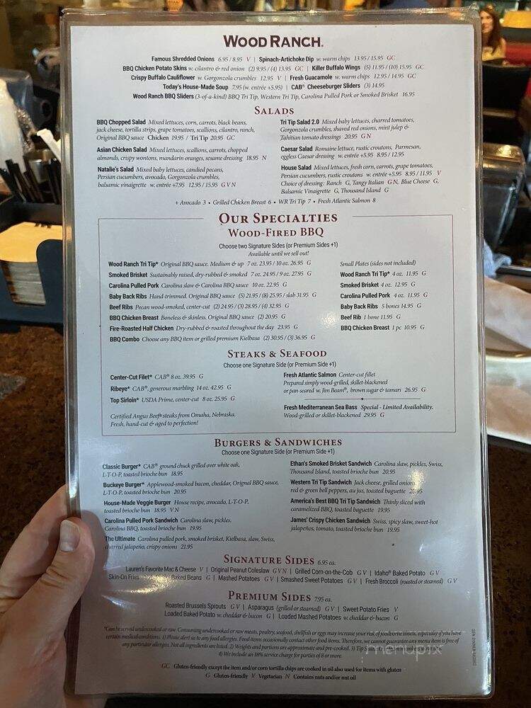 Wood Ranch BBQ & Grill - Chino Hills, CA menu_pic