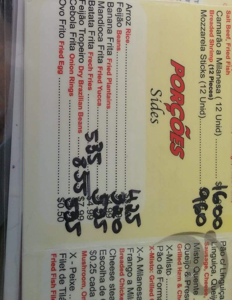 Joa Take Out - Framingham, MA menu_pic