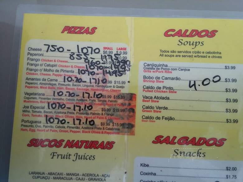 Joa Take Out - Framingham, MA menu_pic