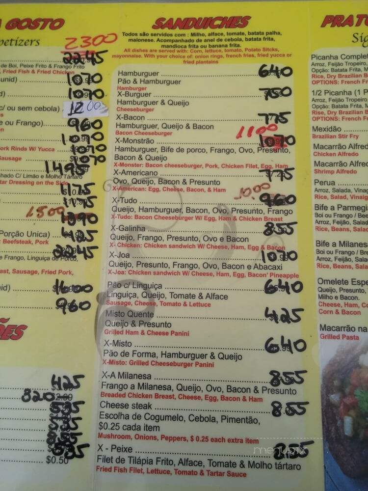 Joa Take Out - Framingham, MA menu_pic