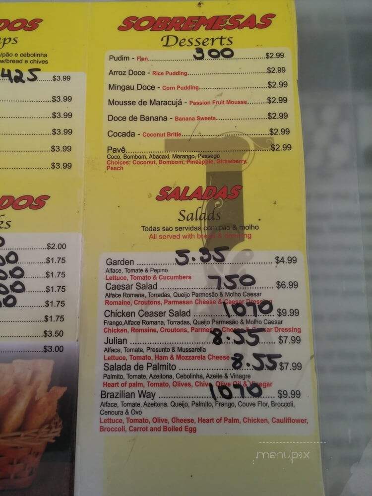 Joa Take Out - Framingham, MA menu_pic