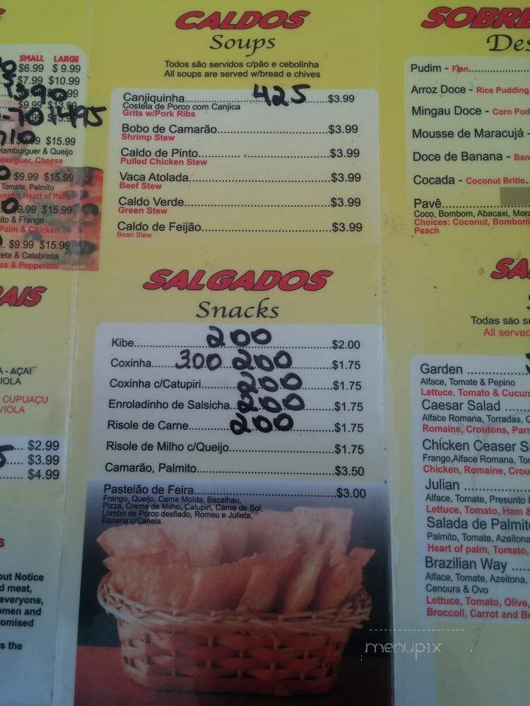 Joa Take Out - Framingham, MA menu_pic