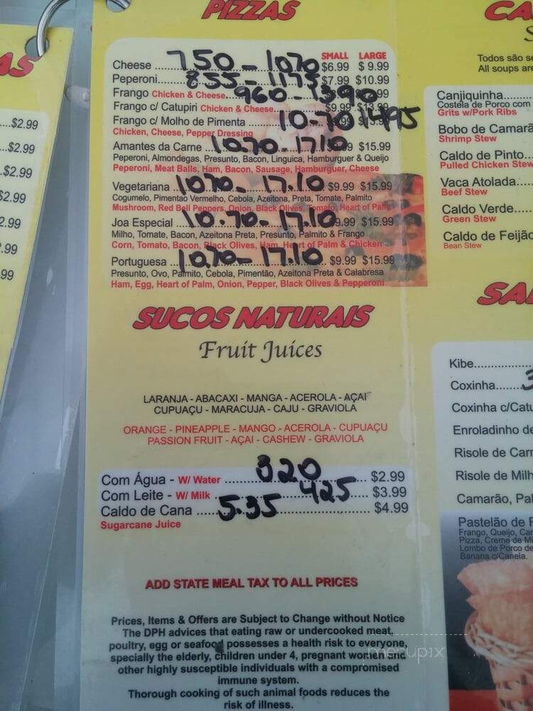 Joa Take Out - Framingham, MA menu_pic