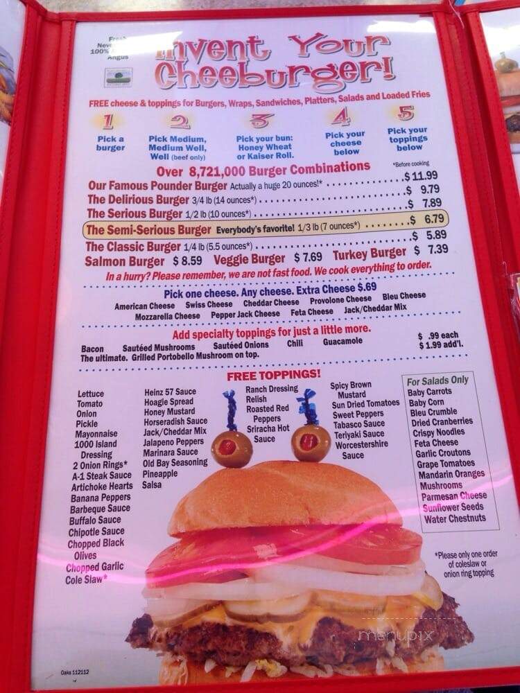 Cheeburger Cheeburger - Phoenixville, PA menu_pic
