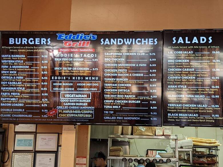 Eddie's Grill - Lompoc, CA menu_pic