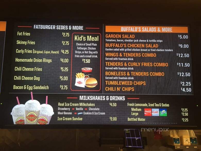 Fatburger & Buffalo's Express - Los Angeles, CA menu_pic