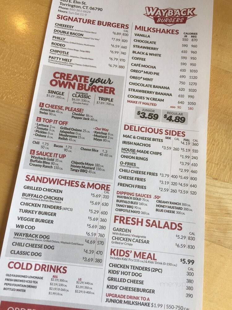 Jake's Way Back Burger - Torrington, CT menu_pic