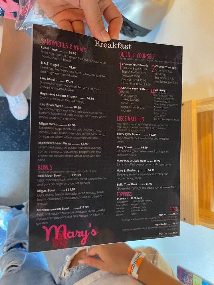 Mary's Pop Shop - Austin, TX menu_pic