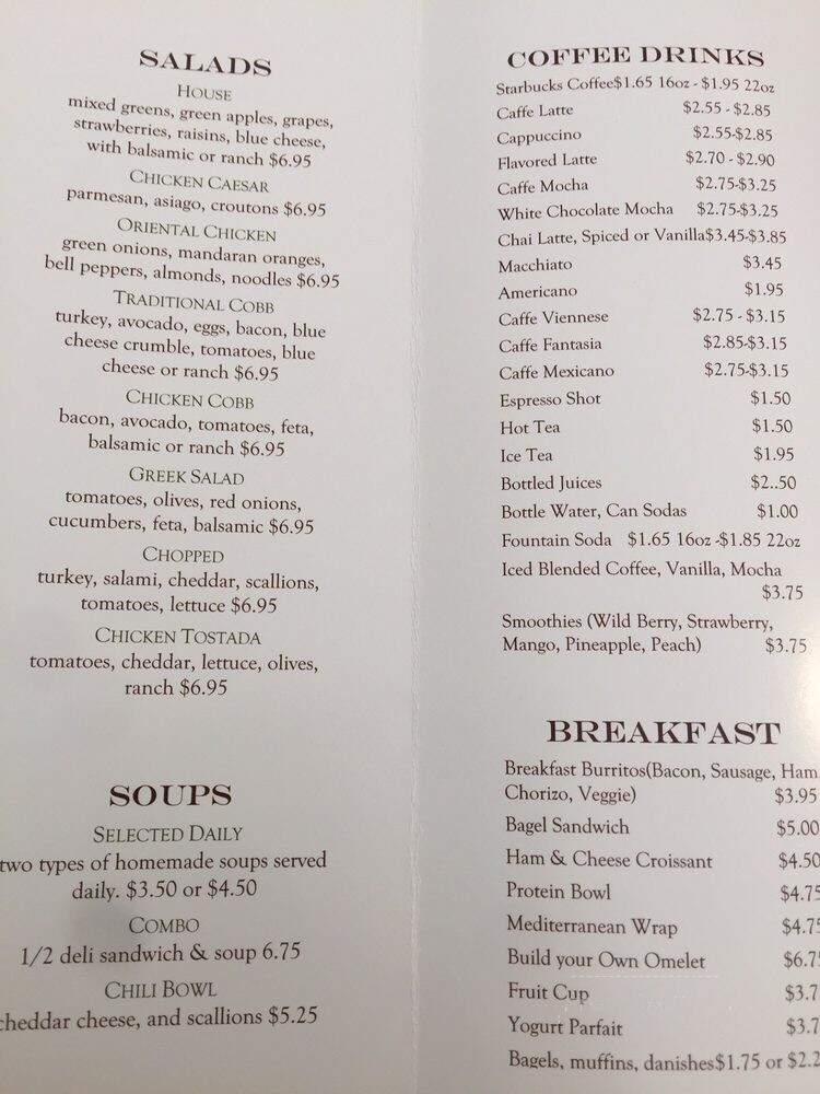 Cafe 538 - Newport Beach, CA menu_pic