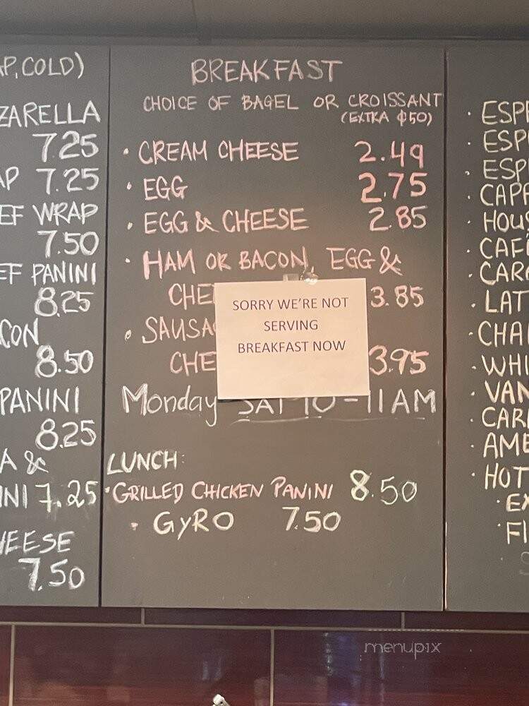 Cafe Paramount - Arlington, VA menu_pic
