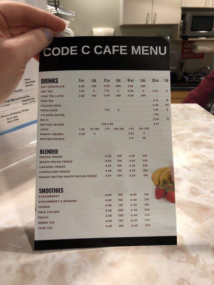 Code C Cafe - Modesto, CA menu_pic
