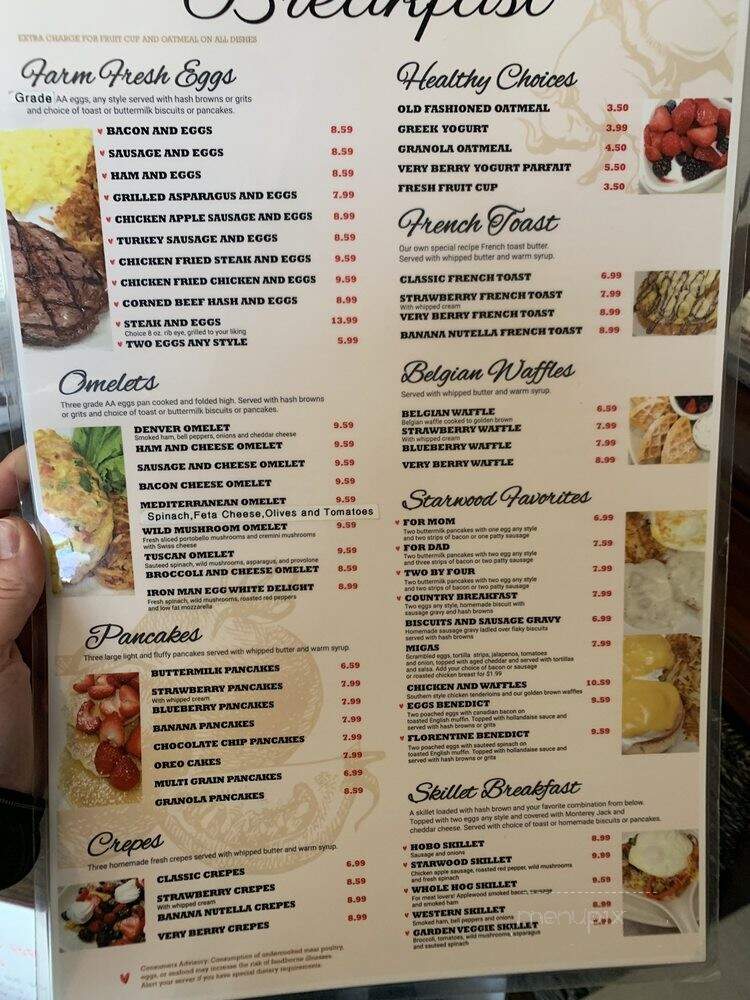 Starwood Cafe - Flower Mound, TX menu_pic