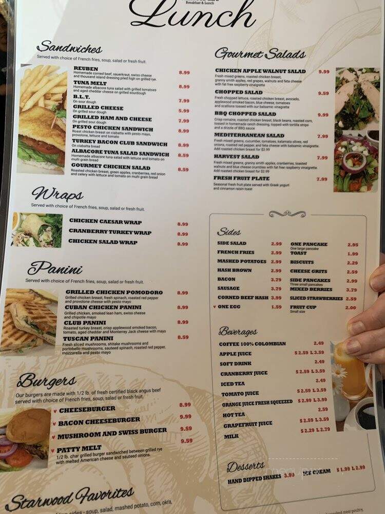 Starwood Cafe - Flower Mound, TX menu_pic