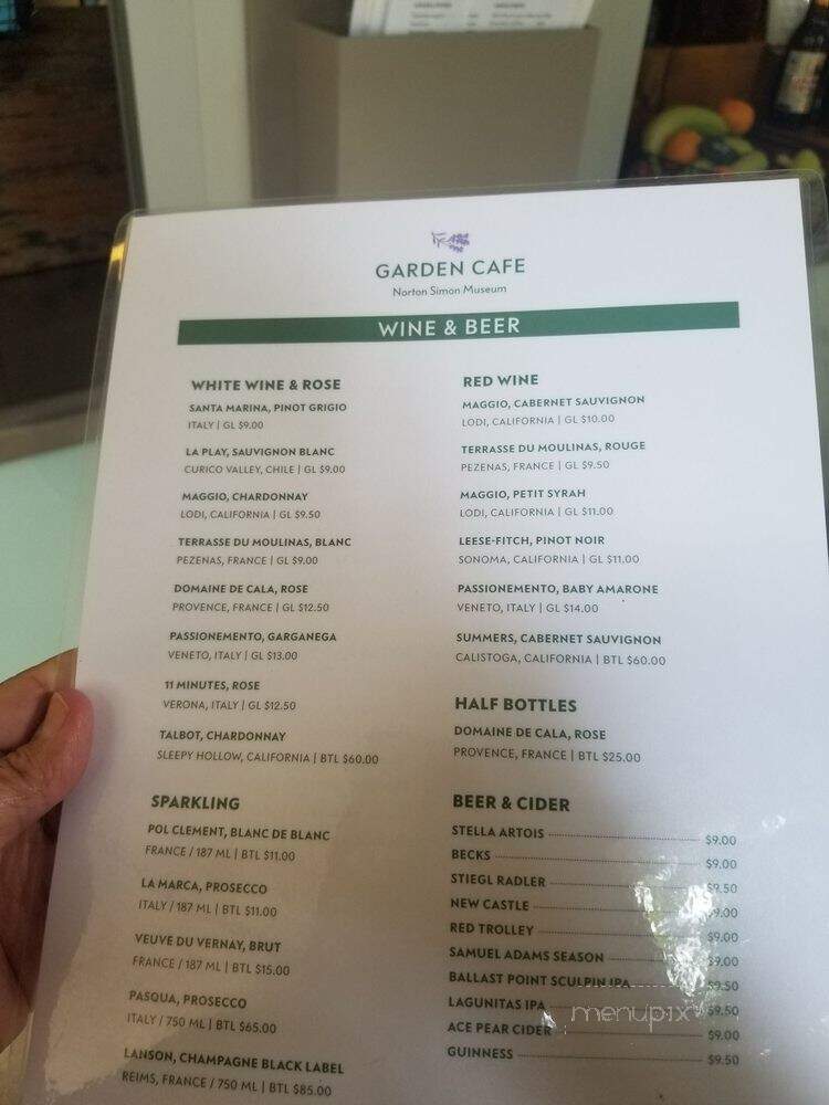 Norton Simon Cafe at Norton Simon - Pasadena, CA menu_pic