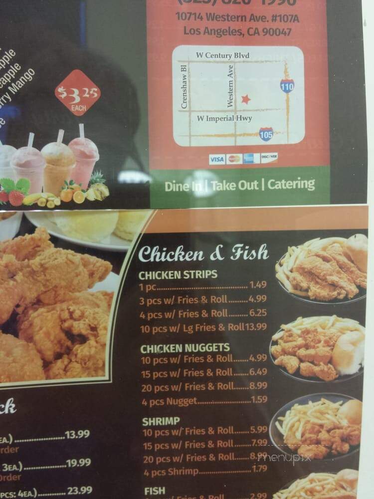 Louisiana Fried Chicken - Los Angeles, CA menu_pic