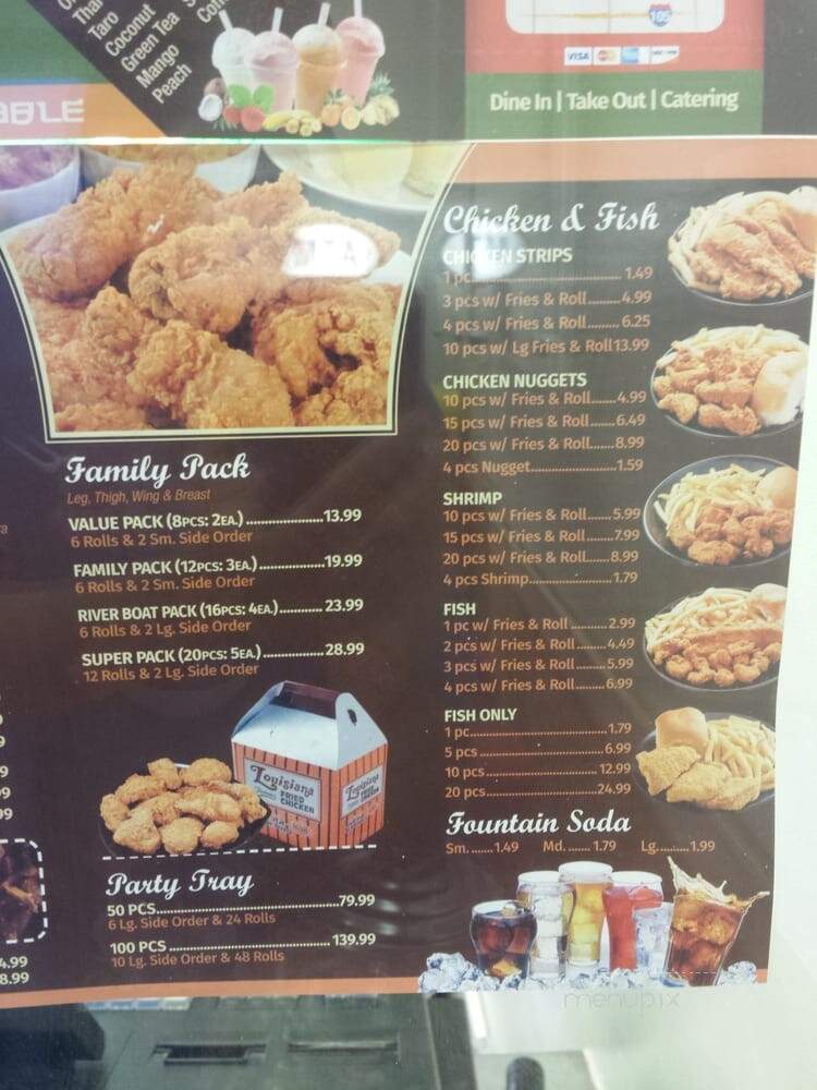 Louisiana Fried Chicken - Los Angeles, CA menu_pic
