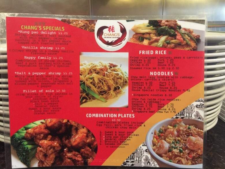 Chang's - Sacramento, CA menu_pic