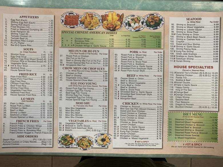 China Restaurant 99 - Jacksonville, FL menu_pic