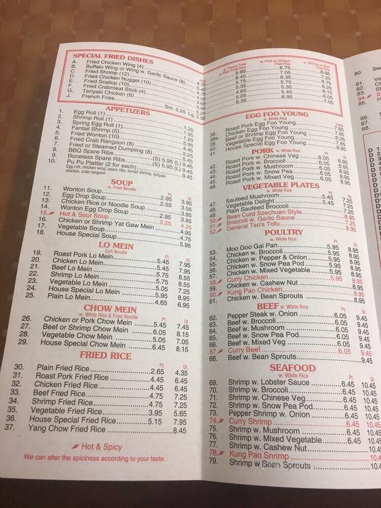 China Panda - Sanford, NC menu_pic