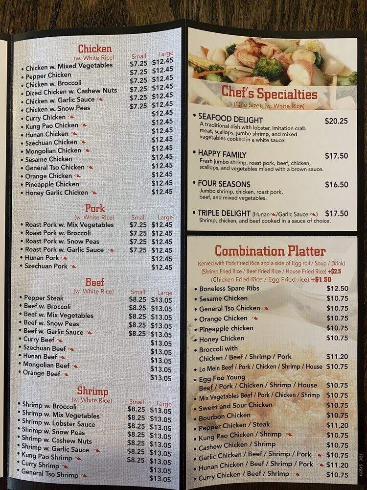 Lin Garden 2 - Kissimmee, FL menu_pic