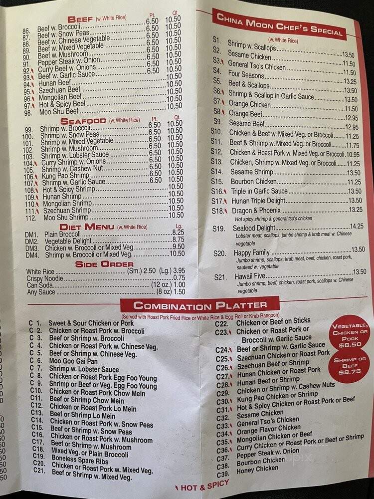 China Moon - Jacksonville, FL menu_pic