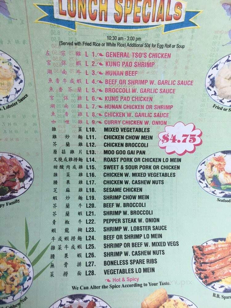 No 1 Chinese - Nashville, TN menu_pic