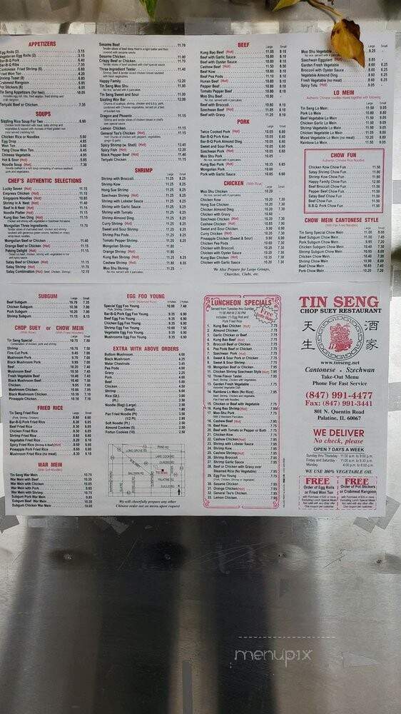 Tin Seng Chop Suey Restaurant - Palatine, IL