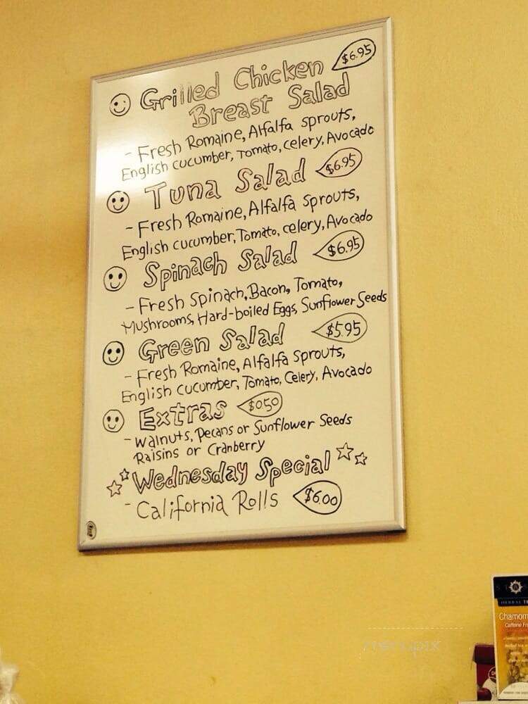 Aroma Cafe - Burlingame, CA menu_pic