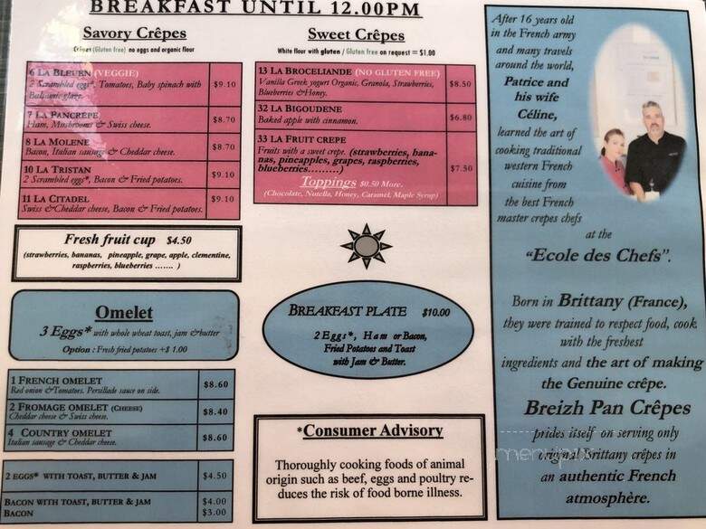 Breizh Pan Crepes - Charleston, SC menu_pic