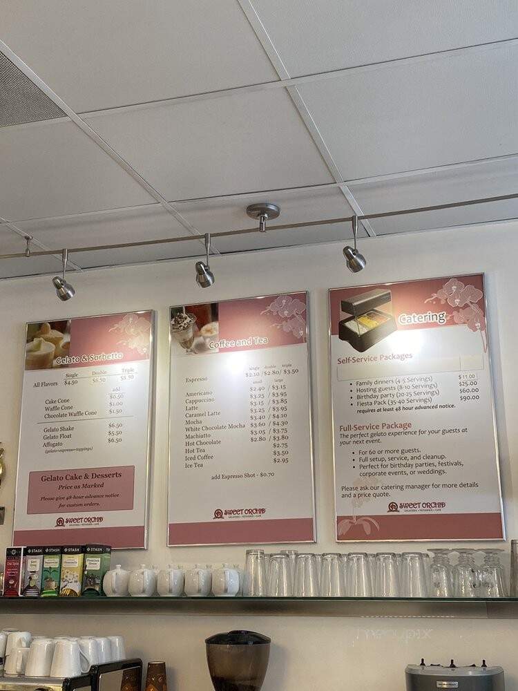 Sweet Orchid - Fremont, CA menu_pic