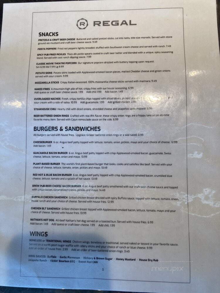 Warren Theatre - Moore, OK menu_pic
