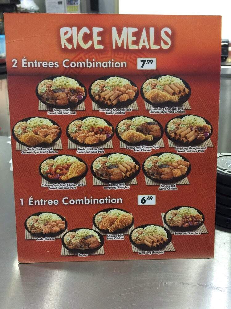 Chow King - Milpitas, CA menu_pic